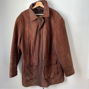 Vintage Wilson’s Leather Jacket Adventure Bound Mens Size XL with Flaws